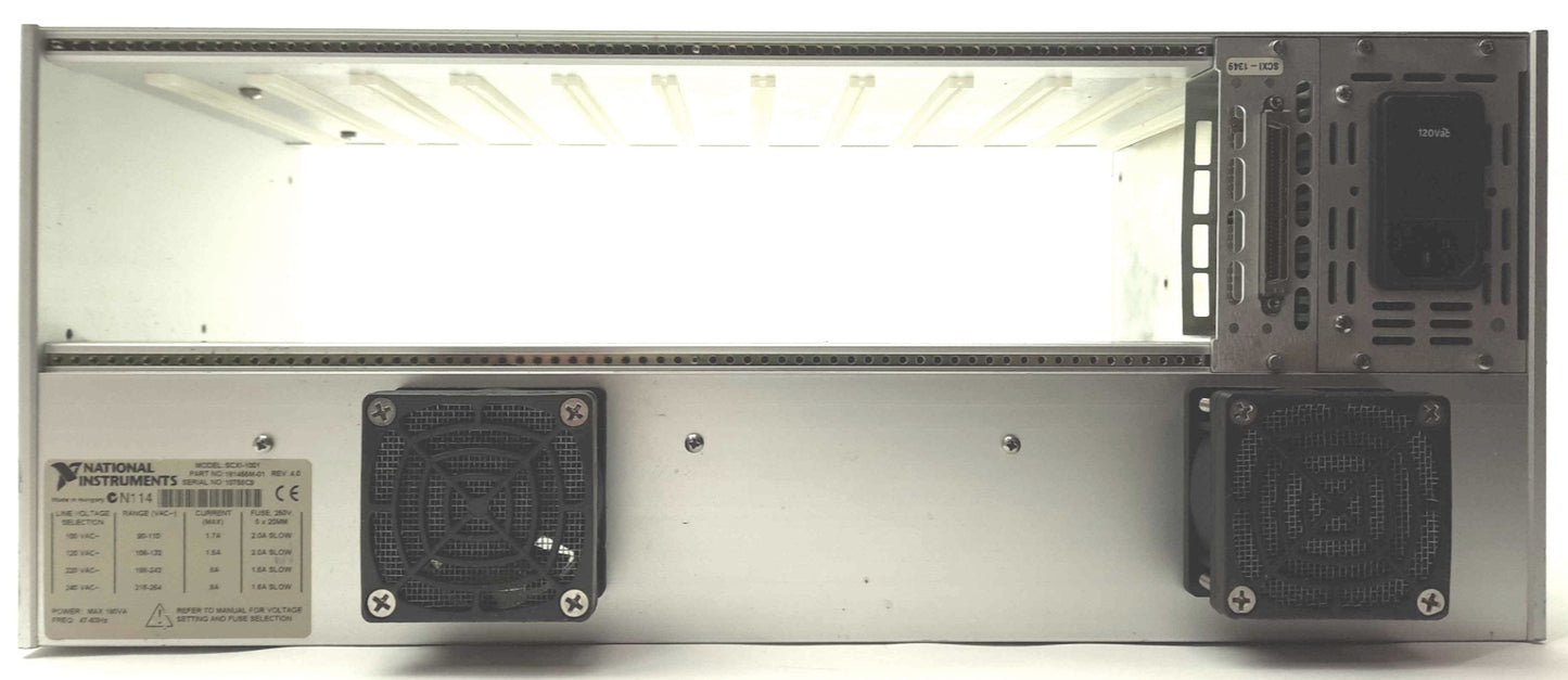 Used National Instruments SCXI-1001 12-Slot AC I/O Chassis 120VAC for SXCI Modules