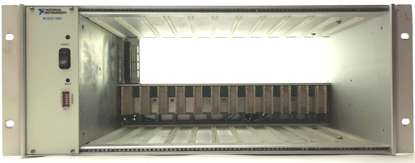 Used National Instruments SCXI-1001 12-Slot AC I/O Chassis 120VAC for SXCI Modules