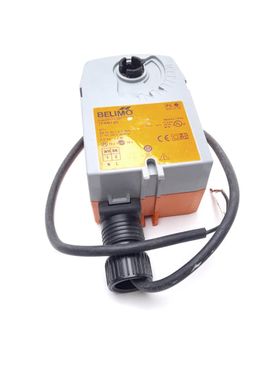 Used Belimo TFB120 Damper Actuator Spring Return 100-240VAC 22 in-lb NEMA 2 IP42