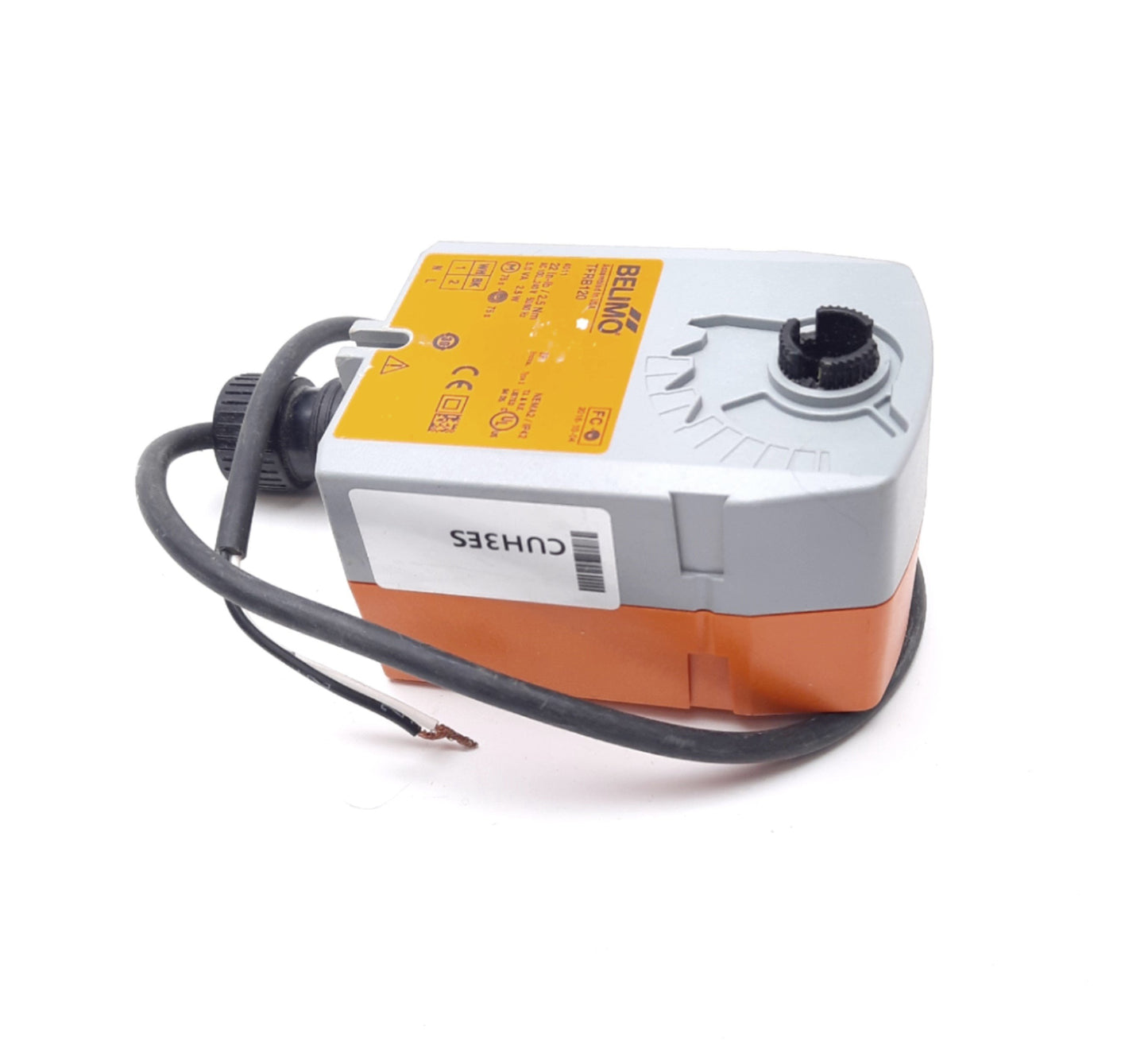 Used Belimo TFB120 Damper Actuator Spring Return 100-240VAC 22 in-lb NEMA 2 IP42