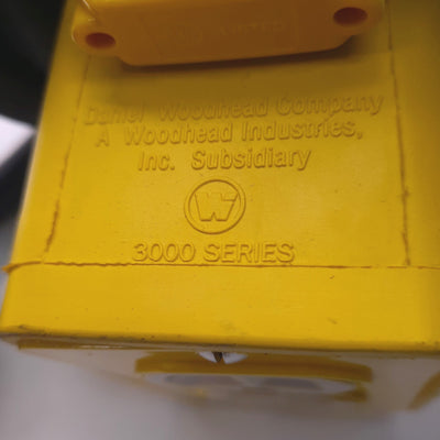 Used Woodhead 3000-10 Junction Box Wired to 20A Twist Lock 19' Water Resistant Cable