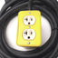 Used Woodhead 3000-10 Junction Box Wired to 20A Twist Lock 19' Water Resistant Cable