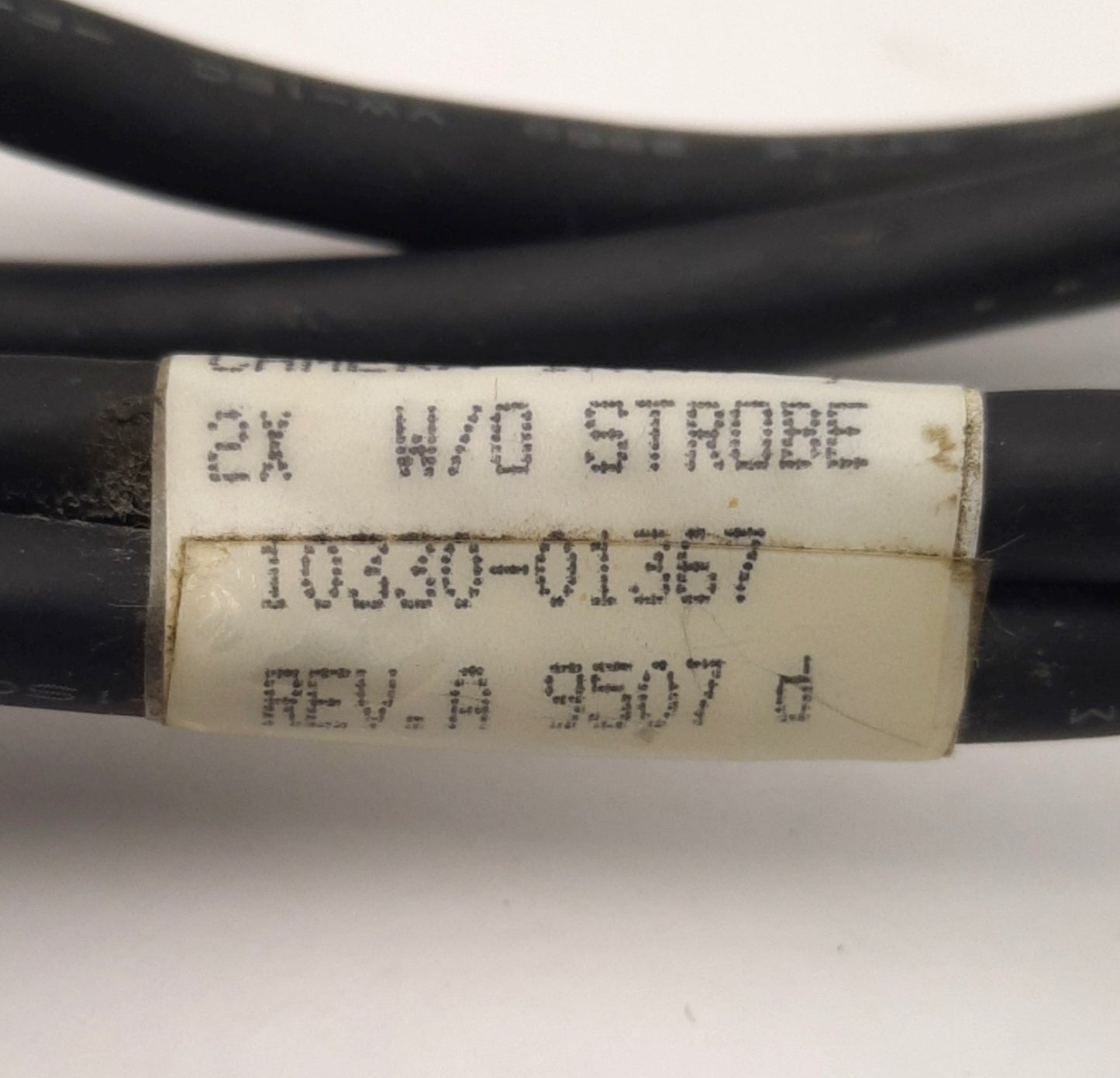 Used Omron 10330-01367 Two-Camera Breakout Cable, Hi-Rose (x2) to D-Sub, 10Ft Length