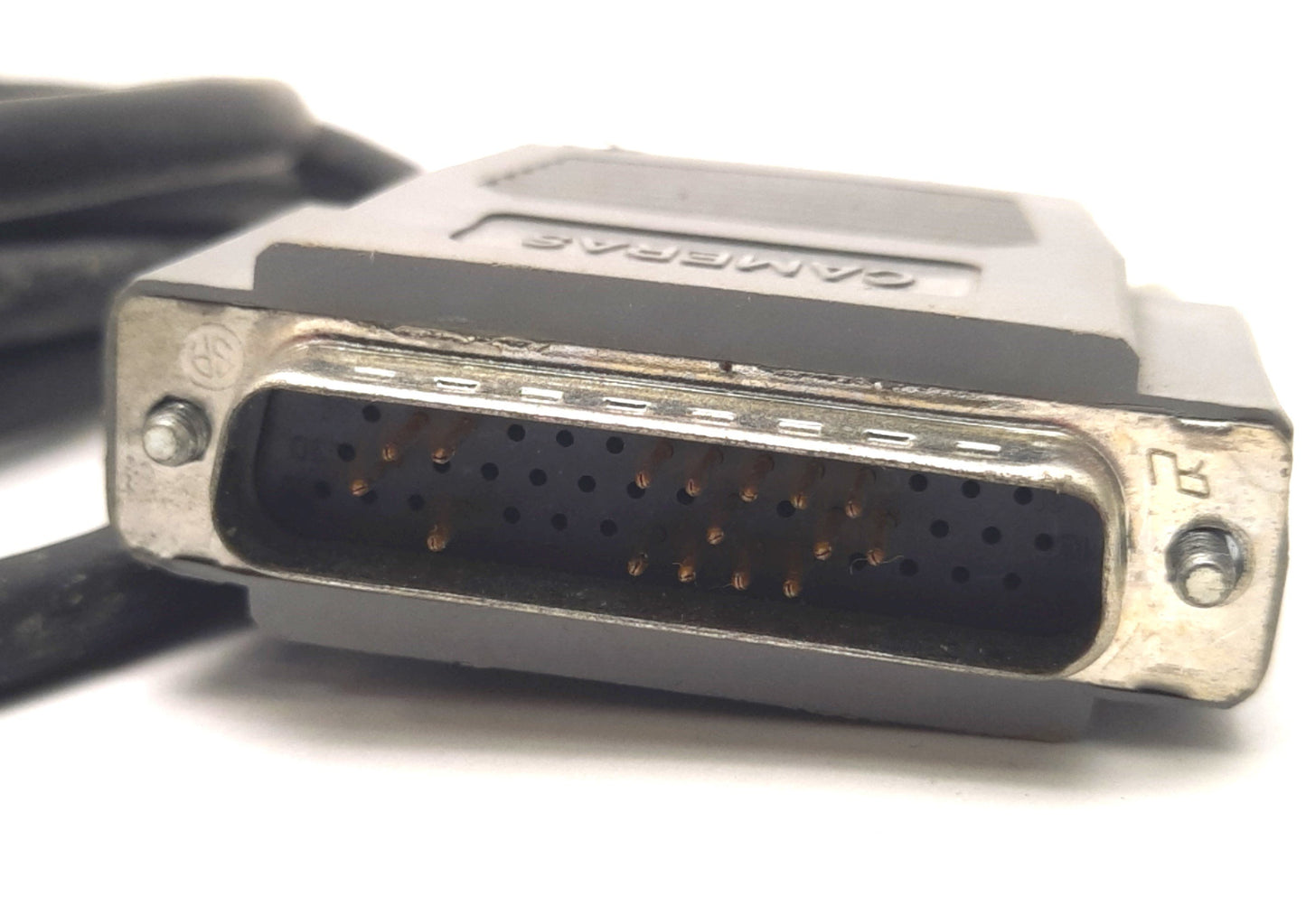 Used Omron 10330-01367 Two-Camera Breakout Cable, Hi-Rose (x2) to D-Sub, 10Ft Length