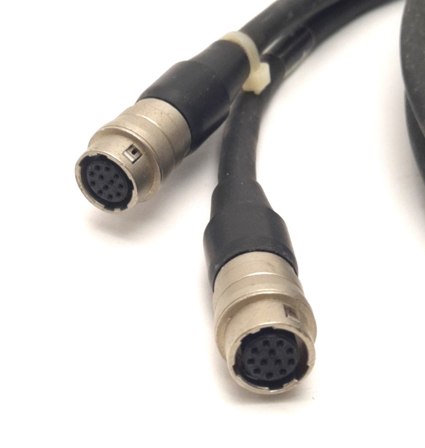 Used Omron 10330-01367 Two-Camera Breakout Cable, Hi-Rose (x2) to D-Sub, 10Ft Length