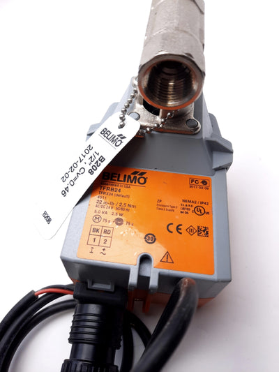New Belimo TFRB24 Valve Actuator Spring Return 24VAC/VDC 1.3W 22 in-lb IP42 NEMA 2