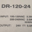 Used Mean Well DR-120-24 AC/DC Power Supply 115/230v AC Input, 24v DC 120W Output