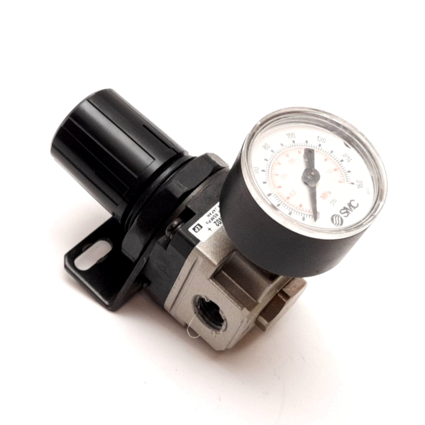 Used SMC NAR2060-N02 Pneumatic Regulator, Set Pressure: 0.1-0.85MPa, 1/4" NPT