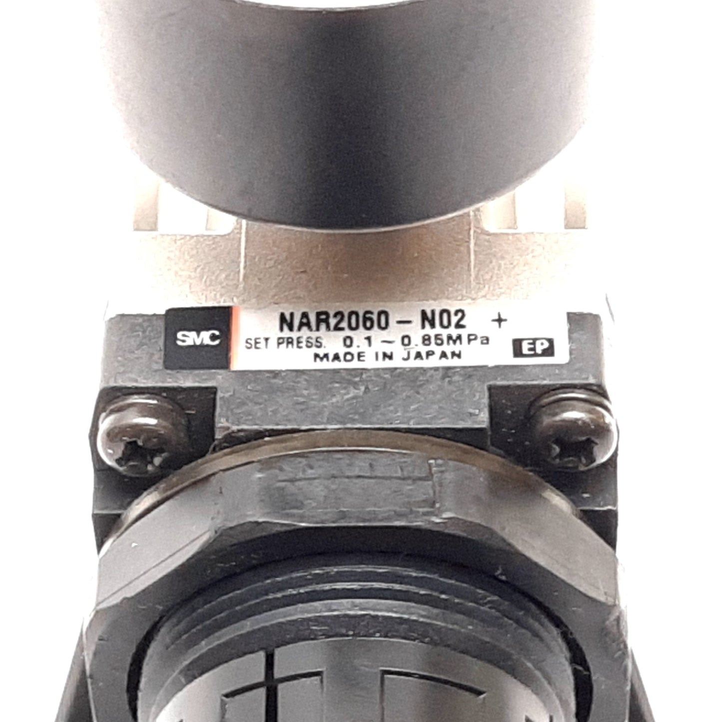 Used SMC NAR2060-N02 Pneumatic Regulator, Set Pressure: 0.1-0.85MPa, 1/4" NPT