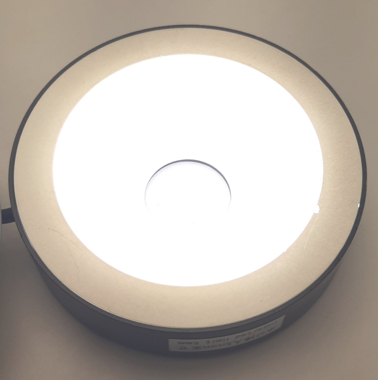 Used CCS Inc LKR-70SW2 Machine Vision Ring Light White, 74mm OD, 20mm ID, 24v DC