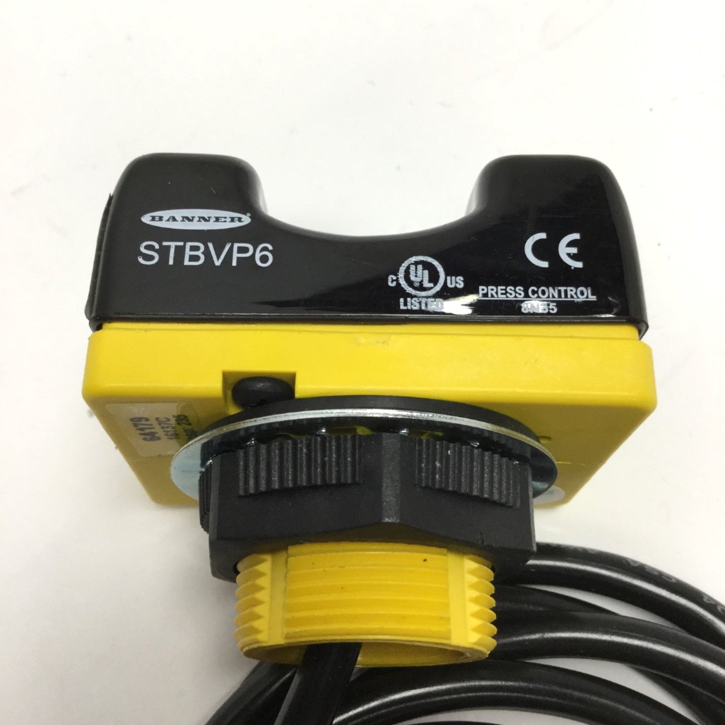 Used Banner STBVP6 Self-Checking Optical Touch Button Switch, 10-30VDC, 4-Wire, PNP