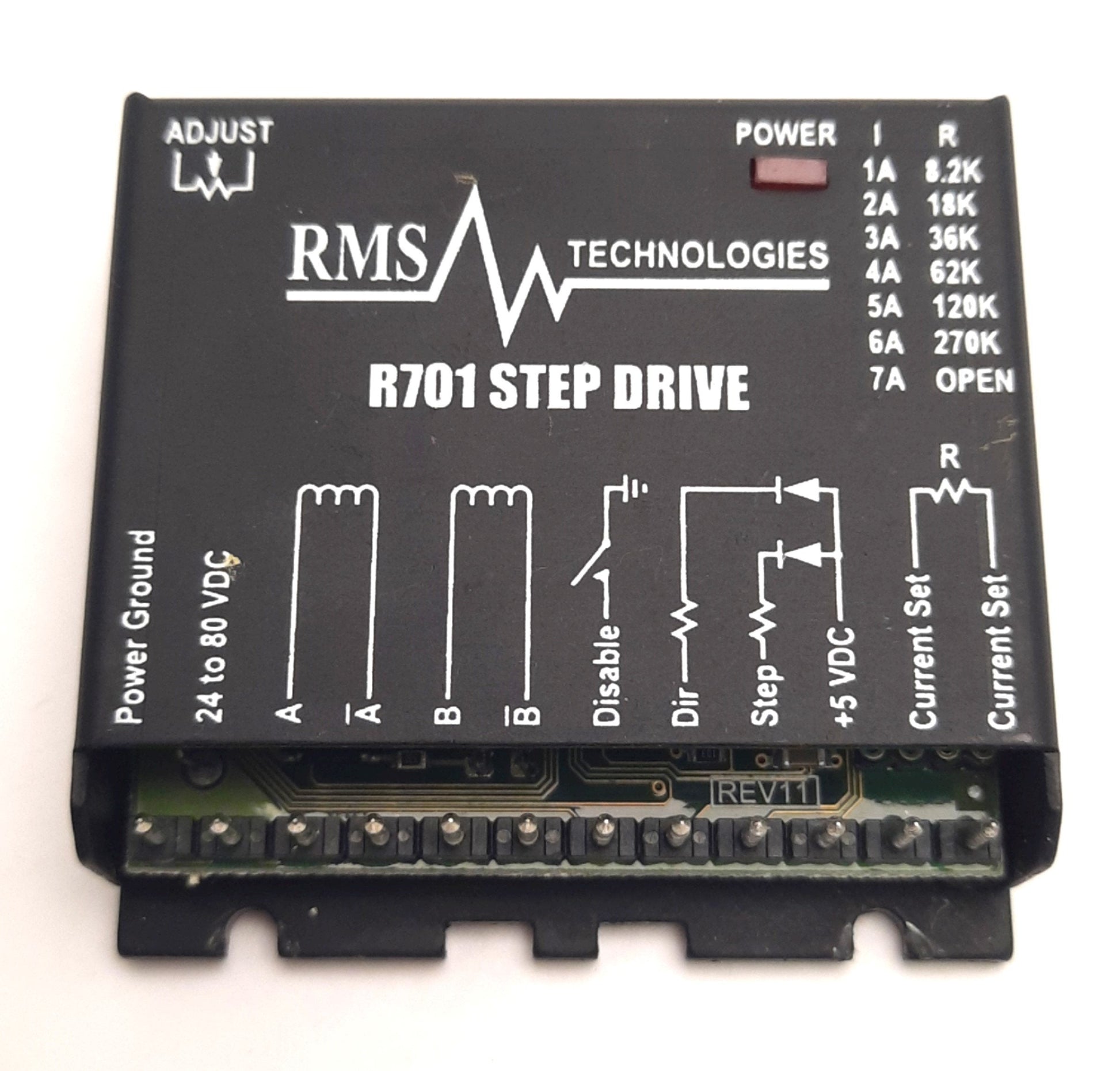 Lin Engineering Drivers Lin Engineering R701 RMS Step Drive 24-80v DC, 1-7A Output, 2000 Steps ...