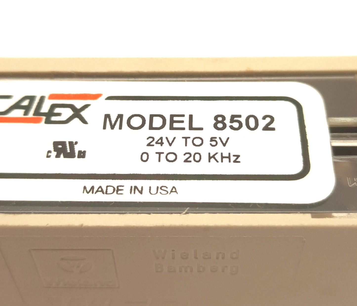 Used Calex 8502 Two Channel Converter, Input 24VDC, 0-20KHz Din Rail Mount