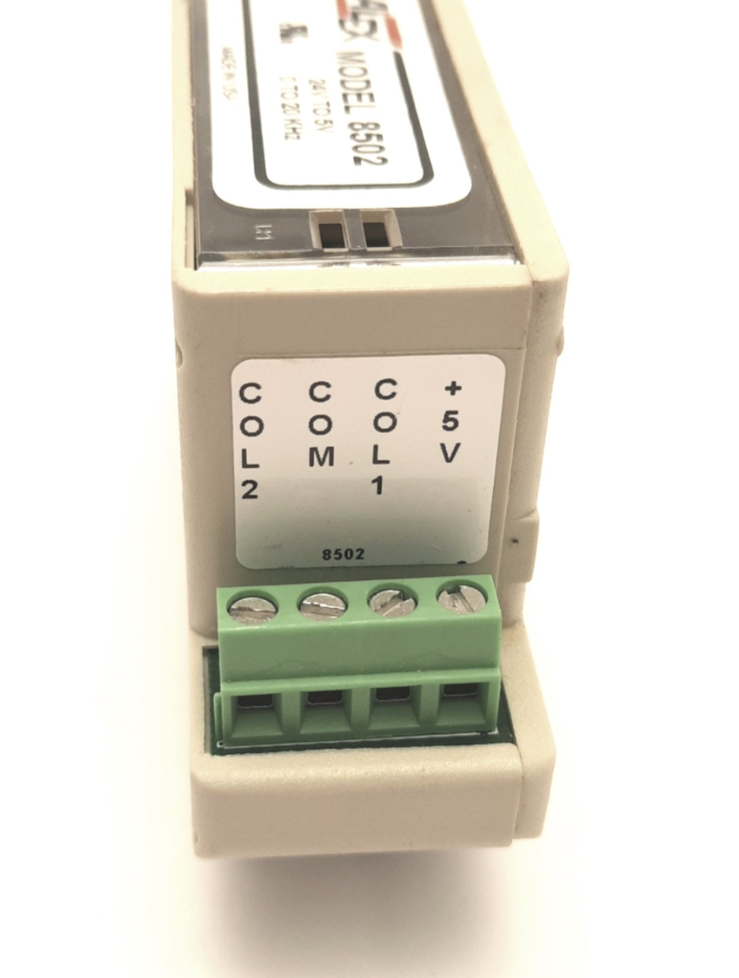 Used Calex 8502 Two Channel Converter, Input 24VDC, 0-20KHz Din Rail Mount