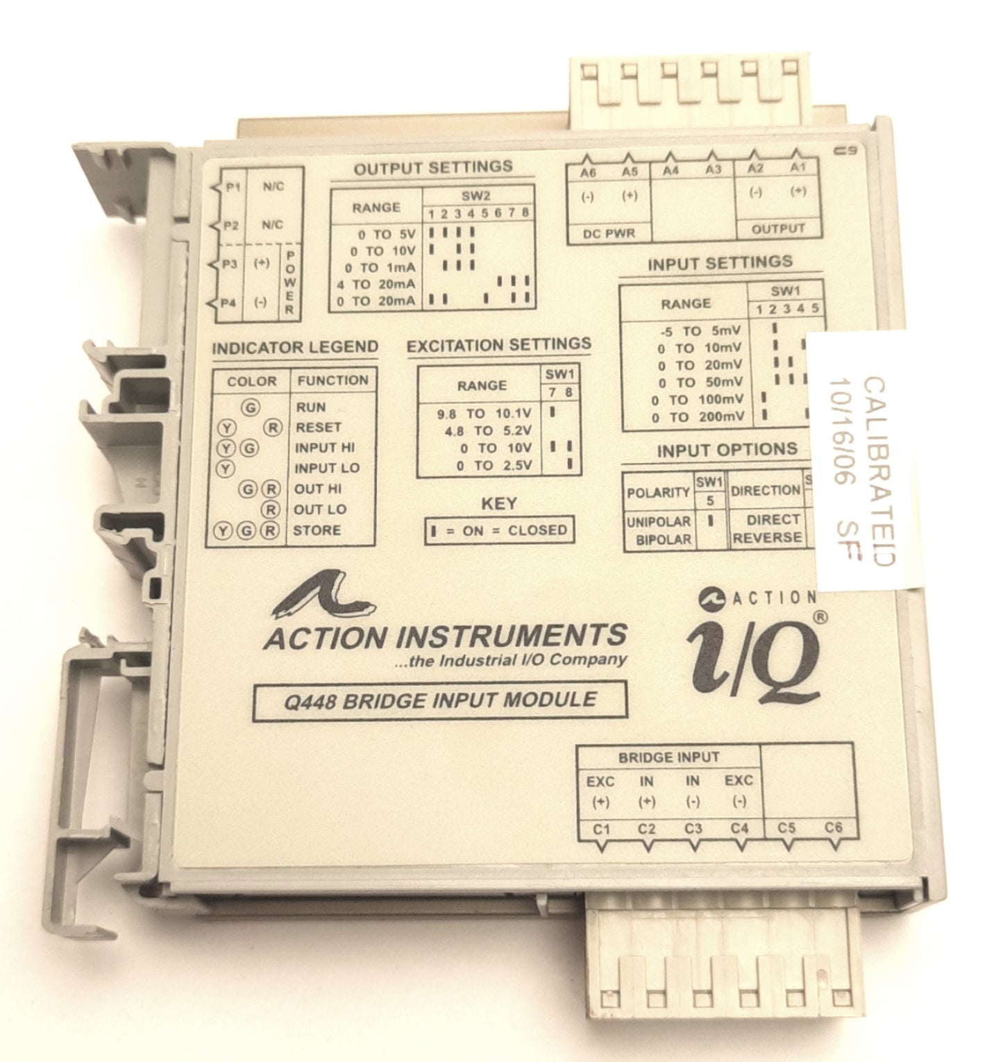 Used Eurotherm Q448-0000 Bridge Input Module mV/V Input, DC Output, 18/30vDC