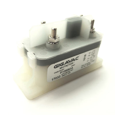 New GIGAVAC P105BDA Contactor, 1-Pole NO, 1200VDC 50A Rating, 12VDC Coil
