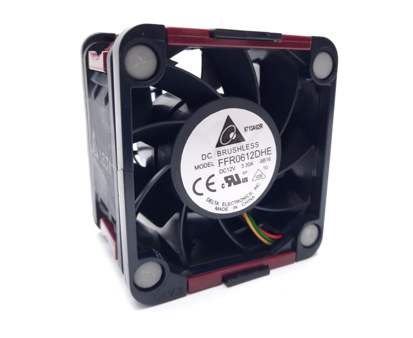 New Lot of 2 Delta FFR0612DHE DC Brushless Fan 12VDC 3.3A 65.55mm x 60mm x 50mm