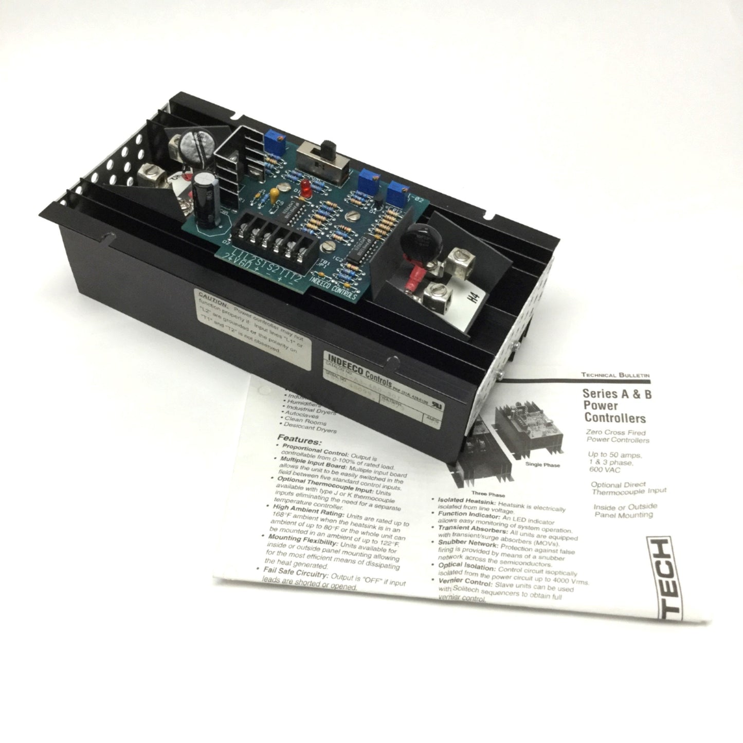 Used Indeeco 101-A3-480-30I Master SCR Power Controller, 480VAC 3-Phase, 30A