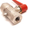 Used Legris 0489 07 14 Vented Brass Ball Valve, Ports: 1/4" NPT, Vent: M5x0.8