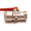 Used Legris 0489 07 14 Vented Brass Ball Valve, Ports: 1/4" NPT, Vent: M5x0.8