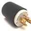Used Hubbell HBL2421 Twist-Lock Turn & Pull Plug, Male, 3-Pole, 250VAC 3Amps, 3 Ø