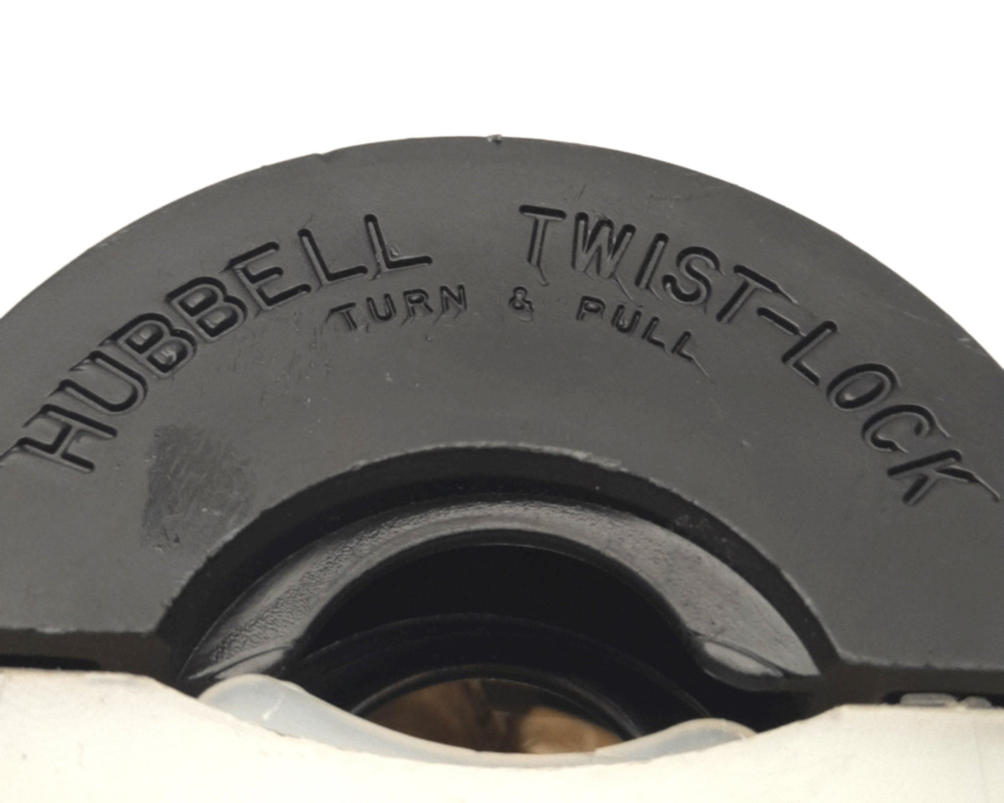 Used Hubbell HBL2421 Twist-Lock Turn & Pull Plug, Male, 3-Pole, 250VAC 3Amps, 3 Ø