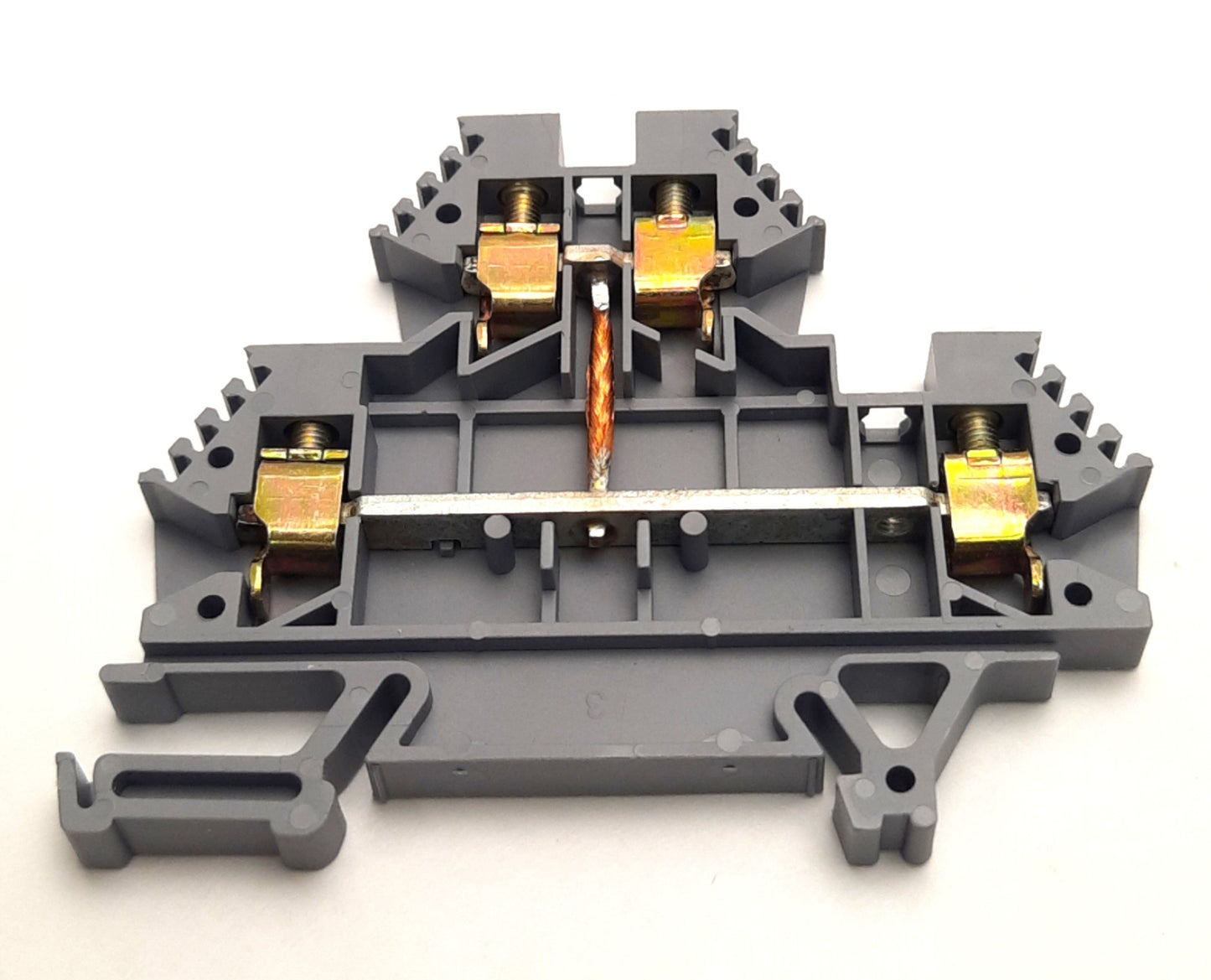Used Lot of 8 Morsettitalia EuroD4-2 Terminal Blocks Two Stage, 32A 800V Max, 43550