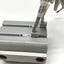 Used SMC NCDQ8B106-037 Compact Pneumatic Cylinder 1-1/16" Bore 3/8" Stroke w/Switches