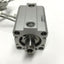 Used SMC NCDQ8B106-037 Compact Pneumatic Cylinder 1-1/16" Bore 3/8" Stroke w/Switches