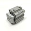 Used SMC CDQMB40TN-10 Compact Guide Rod Cylinder, 40mm Bore, 10mm Stroke, 1/8" NPT