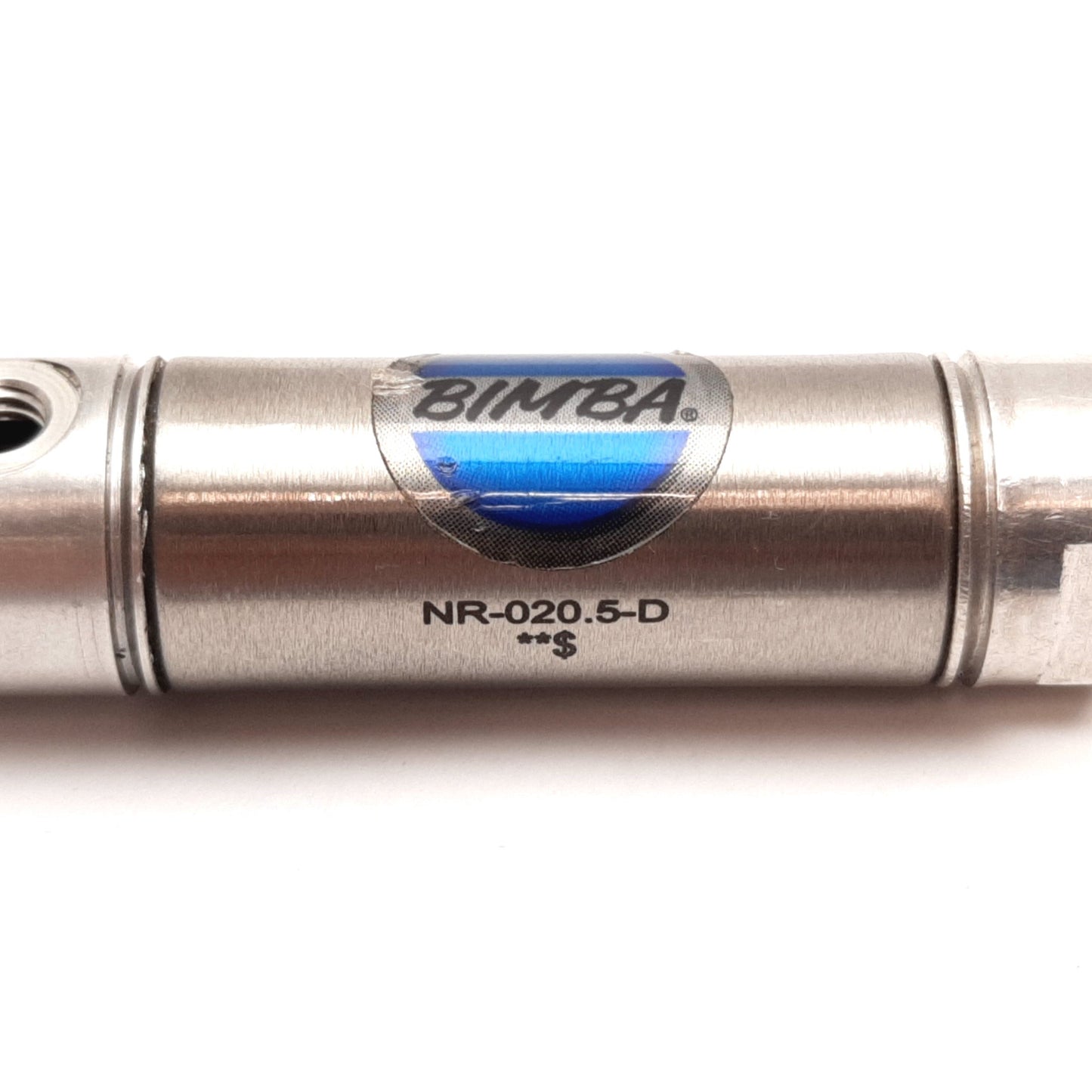 Used Bimba NR-020.5-D Pneumatic Cylinder, Non-Rotating, Bore: 9/16", Stroke: 1/2"