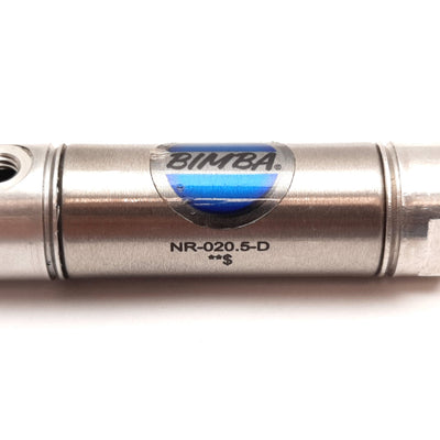Used Bimba NR-020.5-D Pneumatic Cylinder, Non-Rotating, Bore: 9/16", Stroke: 1/2"