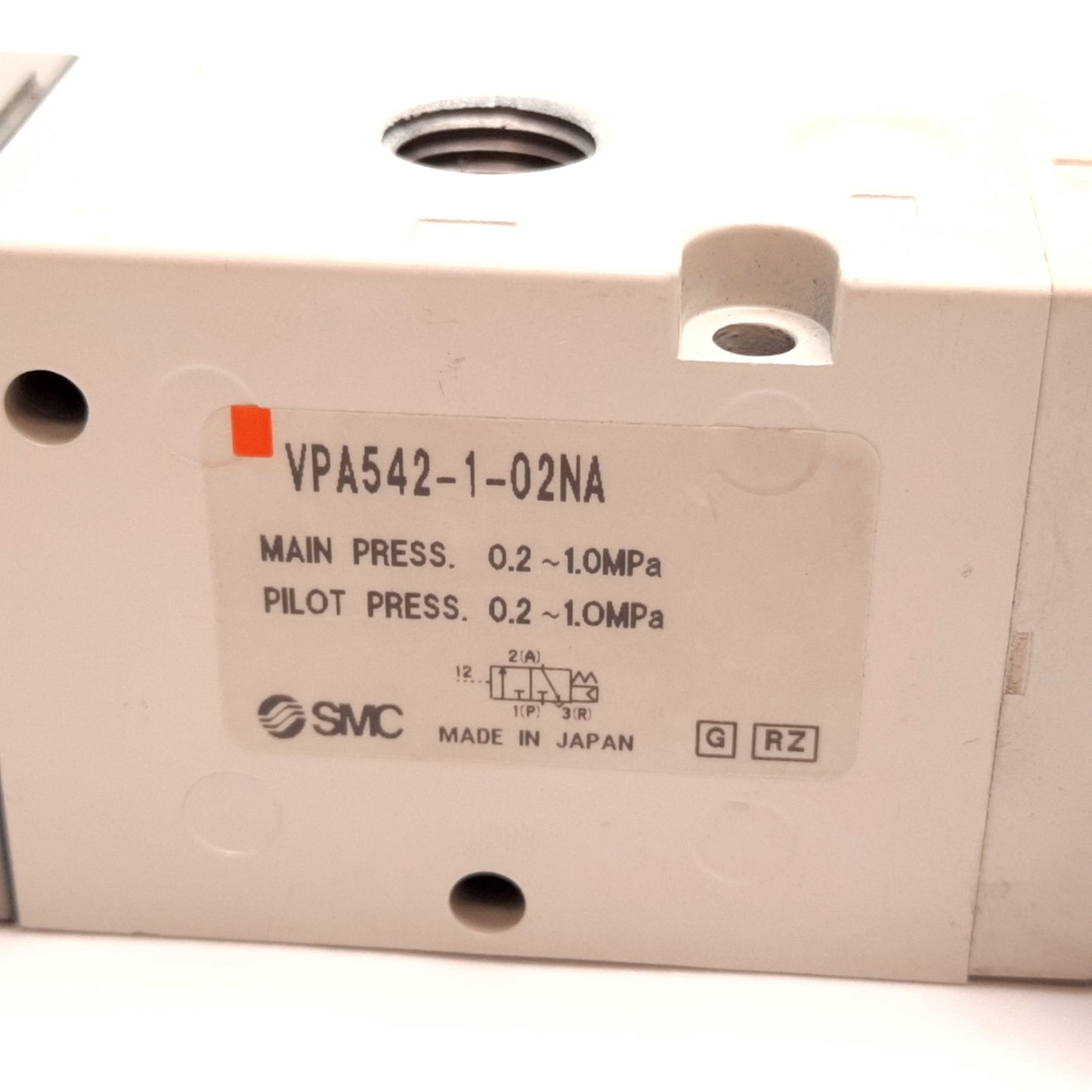 Used SMC VPA542-1-02NA Air Pilot Valve, 2-Position 3-Port, 0.2-1.0MPa, 1/8" 1/4" NPT