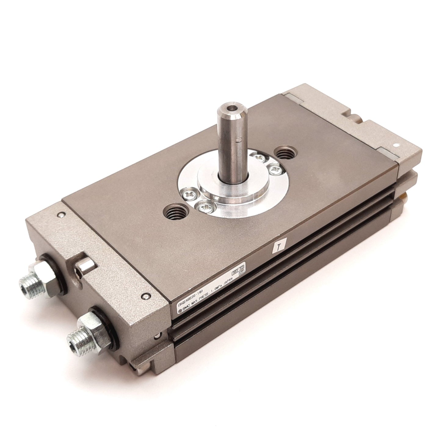Used SMC CRQ2XBS20-180 Pneumatic Rotary Actuator, 180° Rotation, 10mm Shaft, Rc1/8