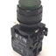 Used Eaton E22NB3 Illuminated Pushbutton, Green, 1NO, Momentary, 22.5mm, E22D, E22B2