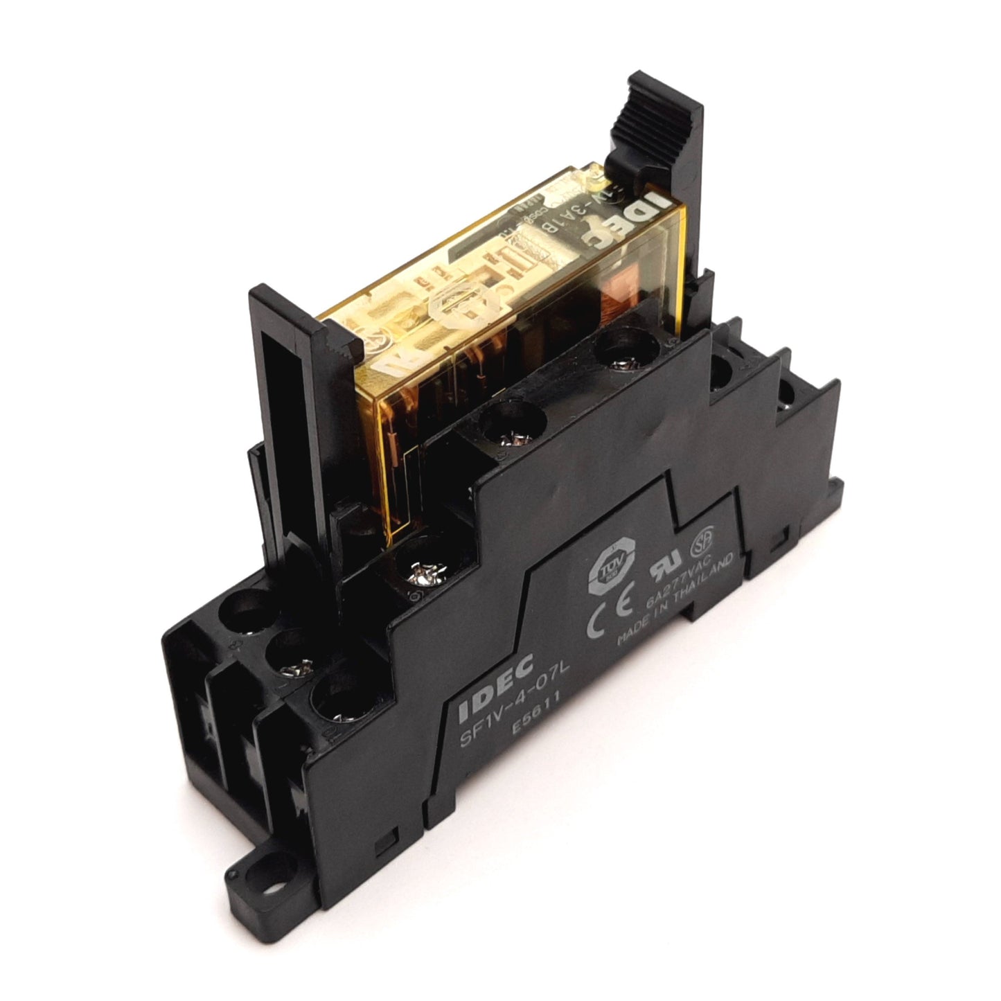 Used Idec RF1V-A1BL-D24 Relay, 4-Pole 3x N/O 1x N/C, Coil: 24VDC, Rating: 6A 250VAC