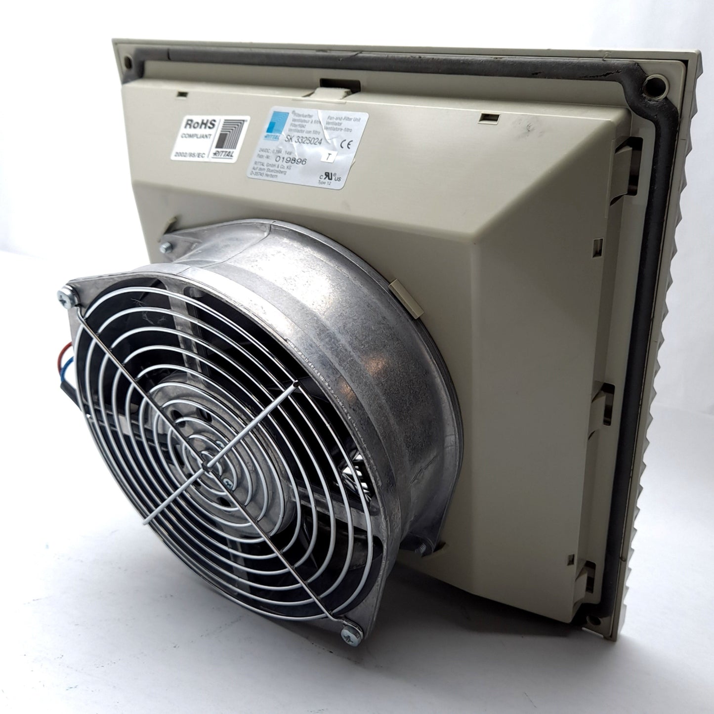 Used Rittal SK 3325.024 Fan Filter Unit Ventilator 14W, 230/265 M3/h, 24Vdc