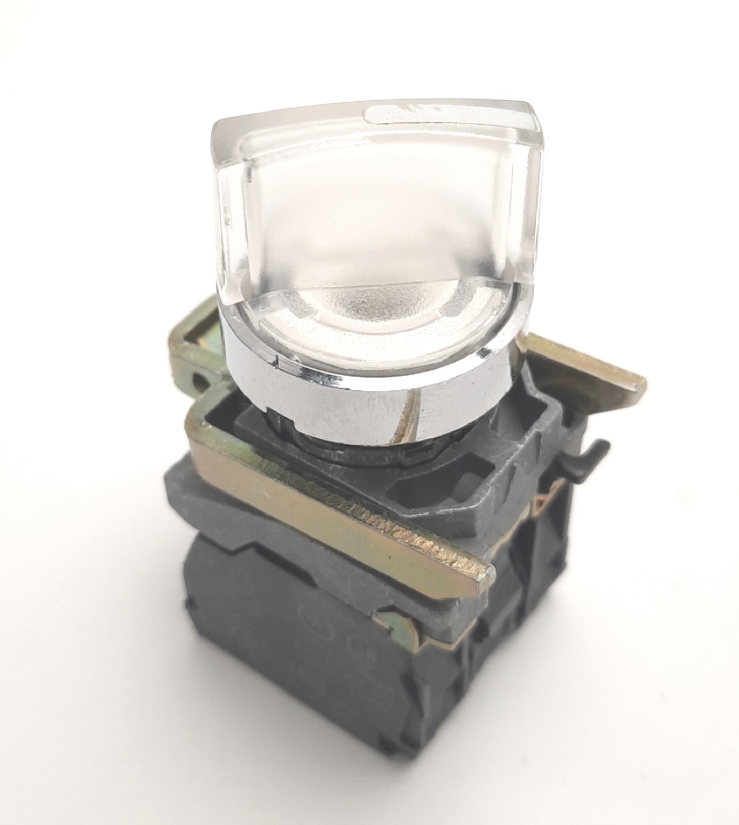 Used Schneider Electric ZB4BK1413 Illuminated Selector Switch w/ 1NO&NC Contact, 22mm