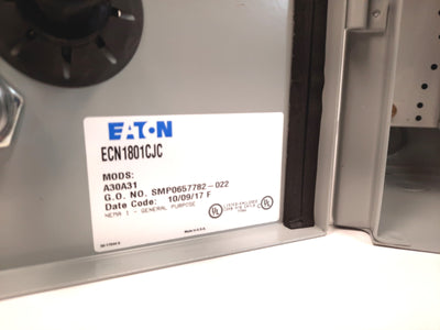 New Eaton ECN1801CJC Enclosure Non-Reverse Starter 3 Phase NEMA 1 460V 600V 30A