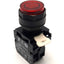Used Eaton E22EB2 Illuminated Pushbutton With 1 NC Contact, Red, Momentary, 600v 10A