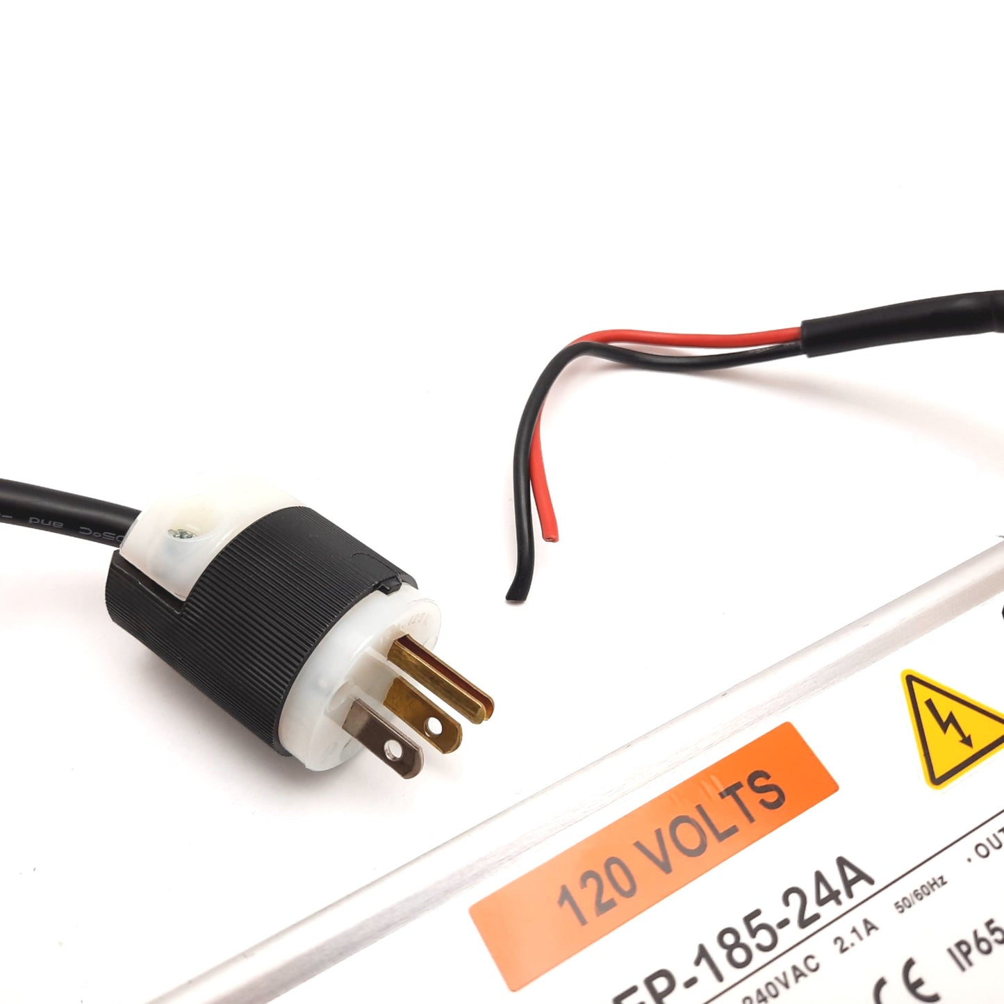 Used Mean Well HEP-185-24A Power Supply, Input: 100-240VAC 2.1A, Output: 24VDC 7.8A