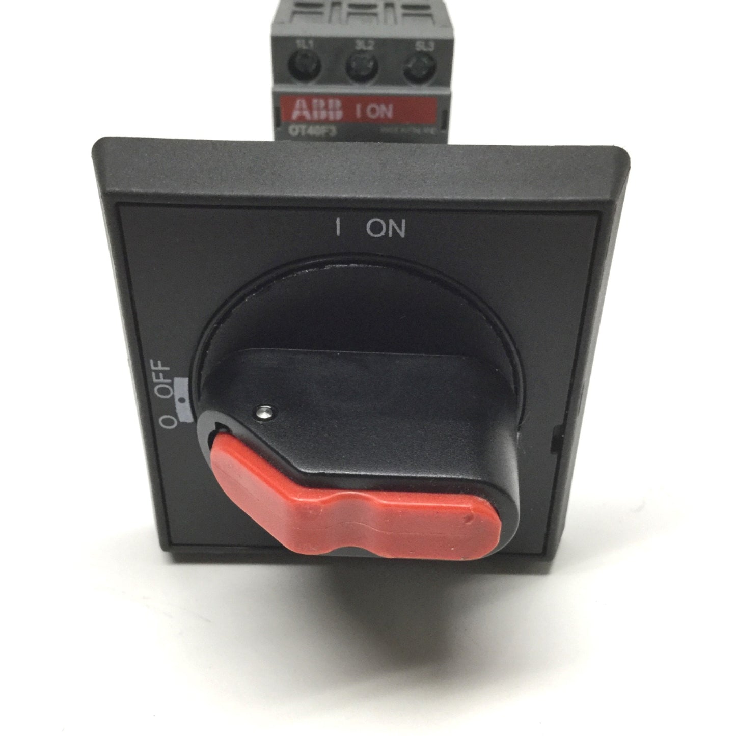 Used ABB OT40F3 Disconnect Switch 40A 600VAC, 3-Pole, Non-Fusible, DIN Rail Mount
