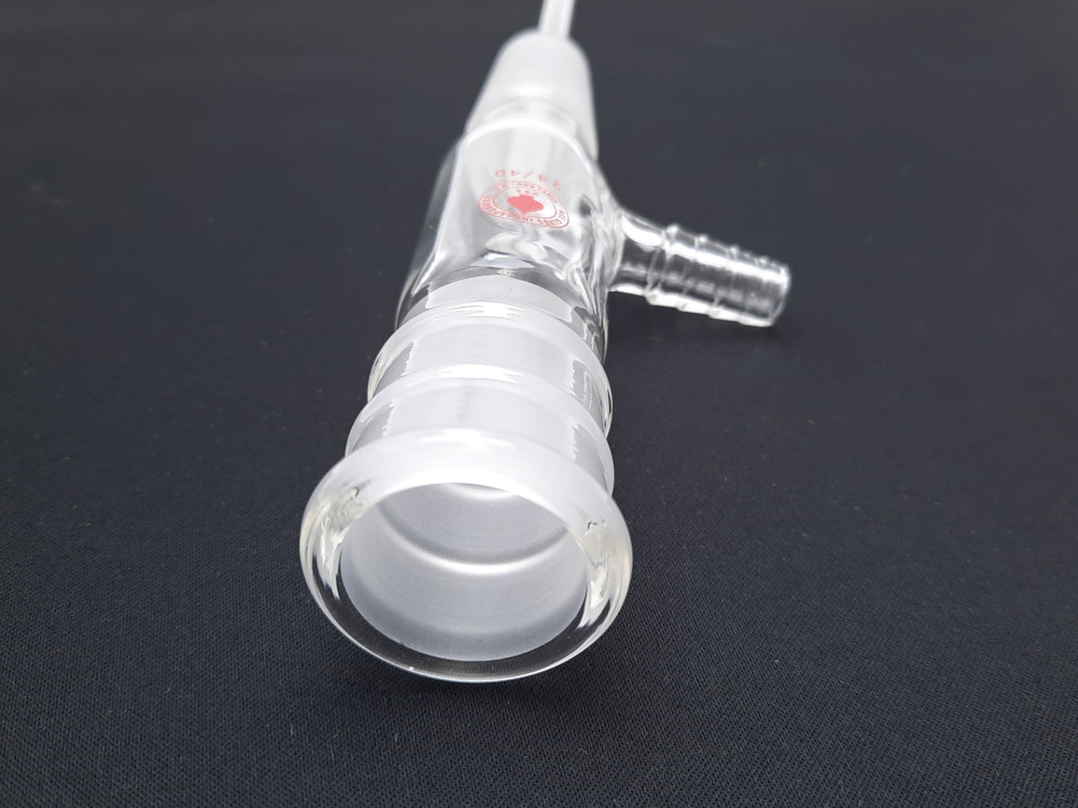 Gas Inlest Flask Adapter ACE Glass 5190-10 Adapter Gas Inlet 24/40 Lab Adapter, Stem 175mm 3/8 ...