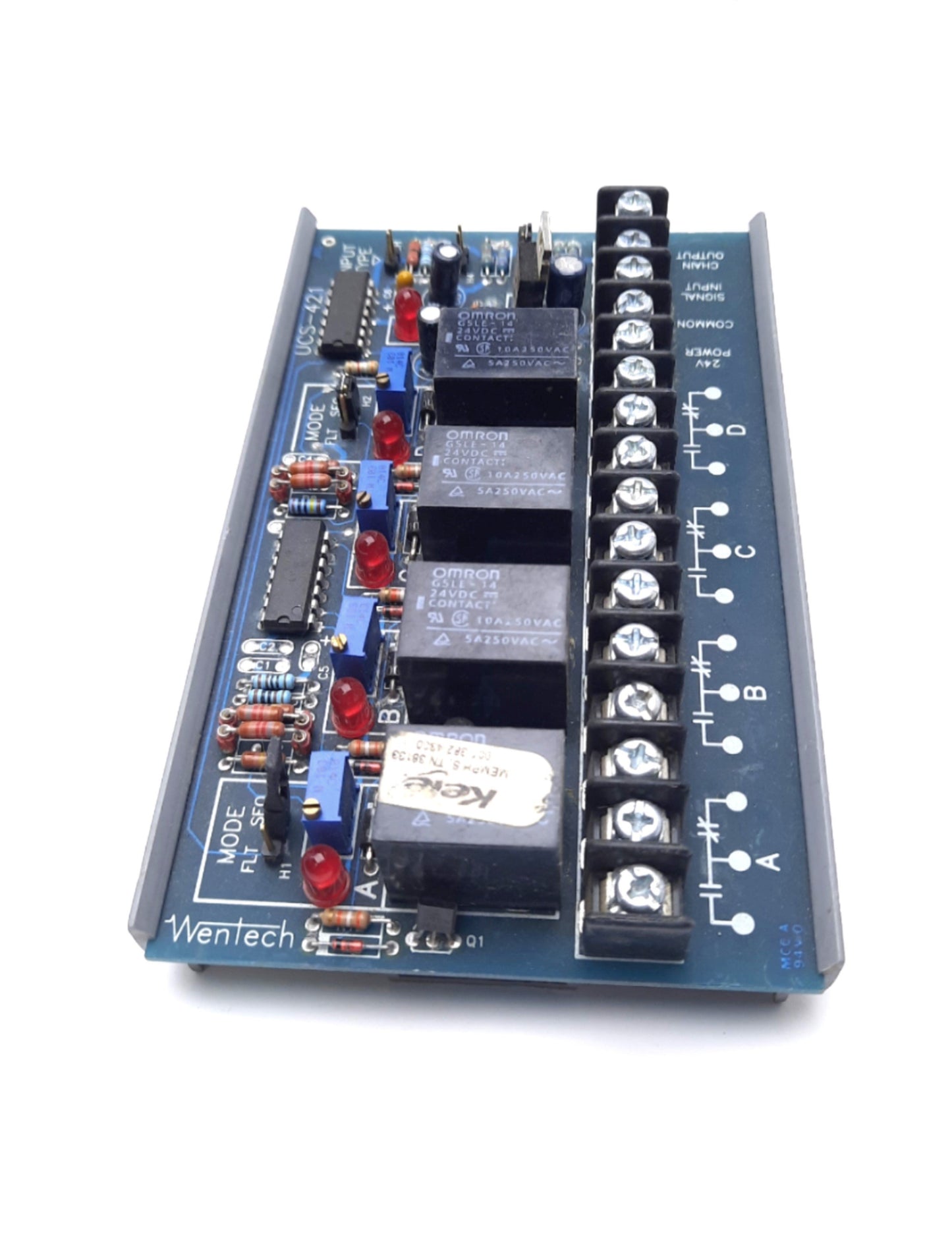 Used Wenlech UCS-421 Control Module Transducer 4 SPDT Relays 24VAC/VDC