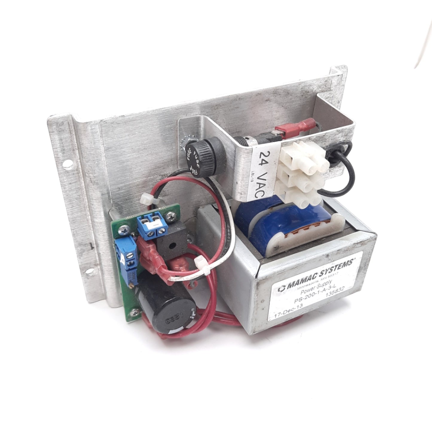 Used Mamac Systems PS-200-1-A-3-L Power Supply Single Phase 24VAC 1.5A