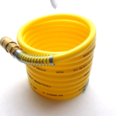 New Coilhose Pneumatics N38 Nylon Coil With Quick Connect 12' 3/8" 165PSI