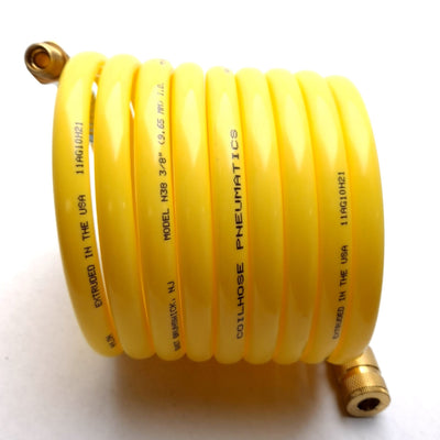 New Coilhose Pneumatics N38 Nylon Coil With Quick Connect 12' 3/8" 165PSI