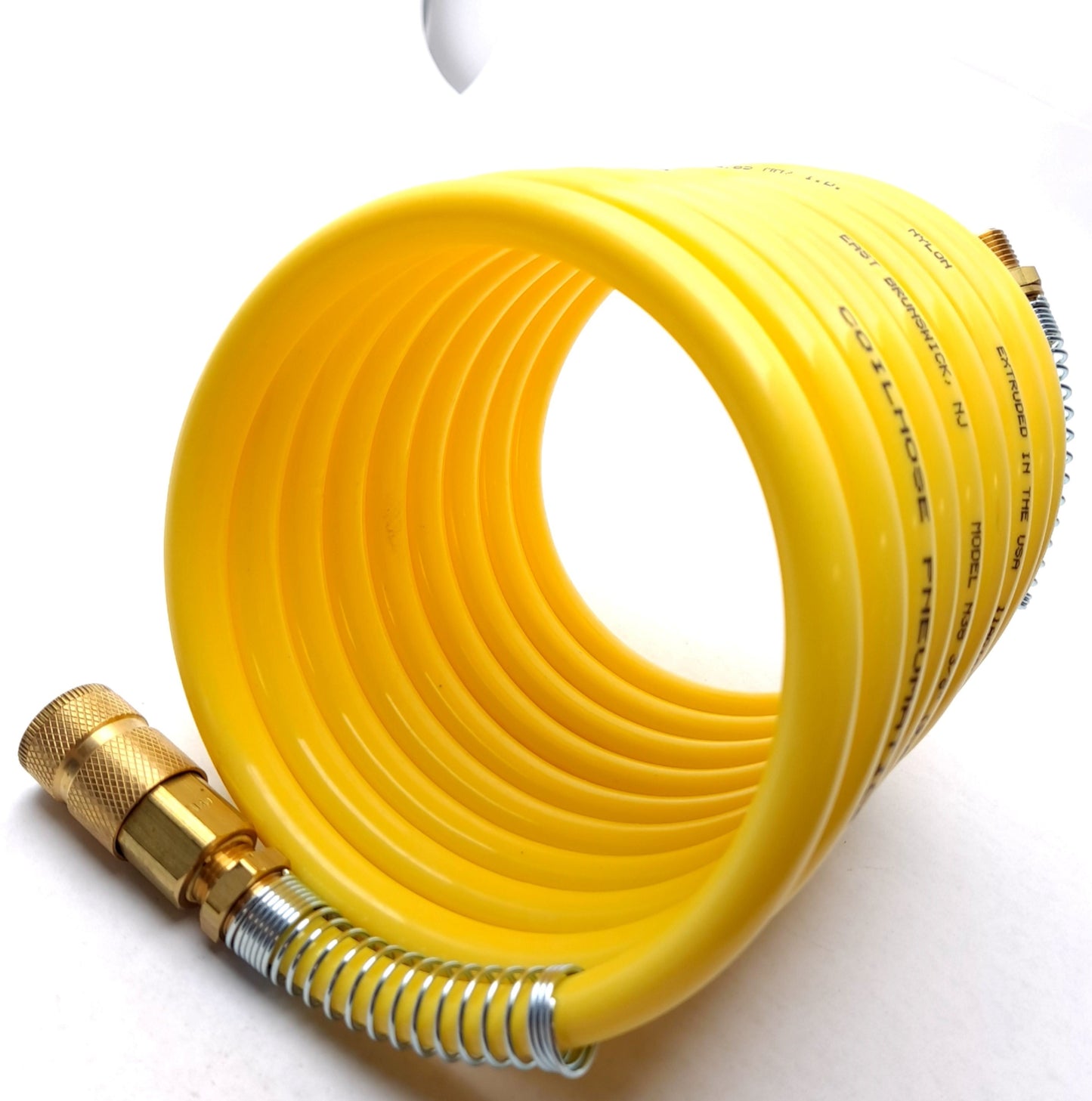 New Coilhose Pneumatics N38 Nylon Coil With Quick Connect 12' 3/8" 165PSI