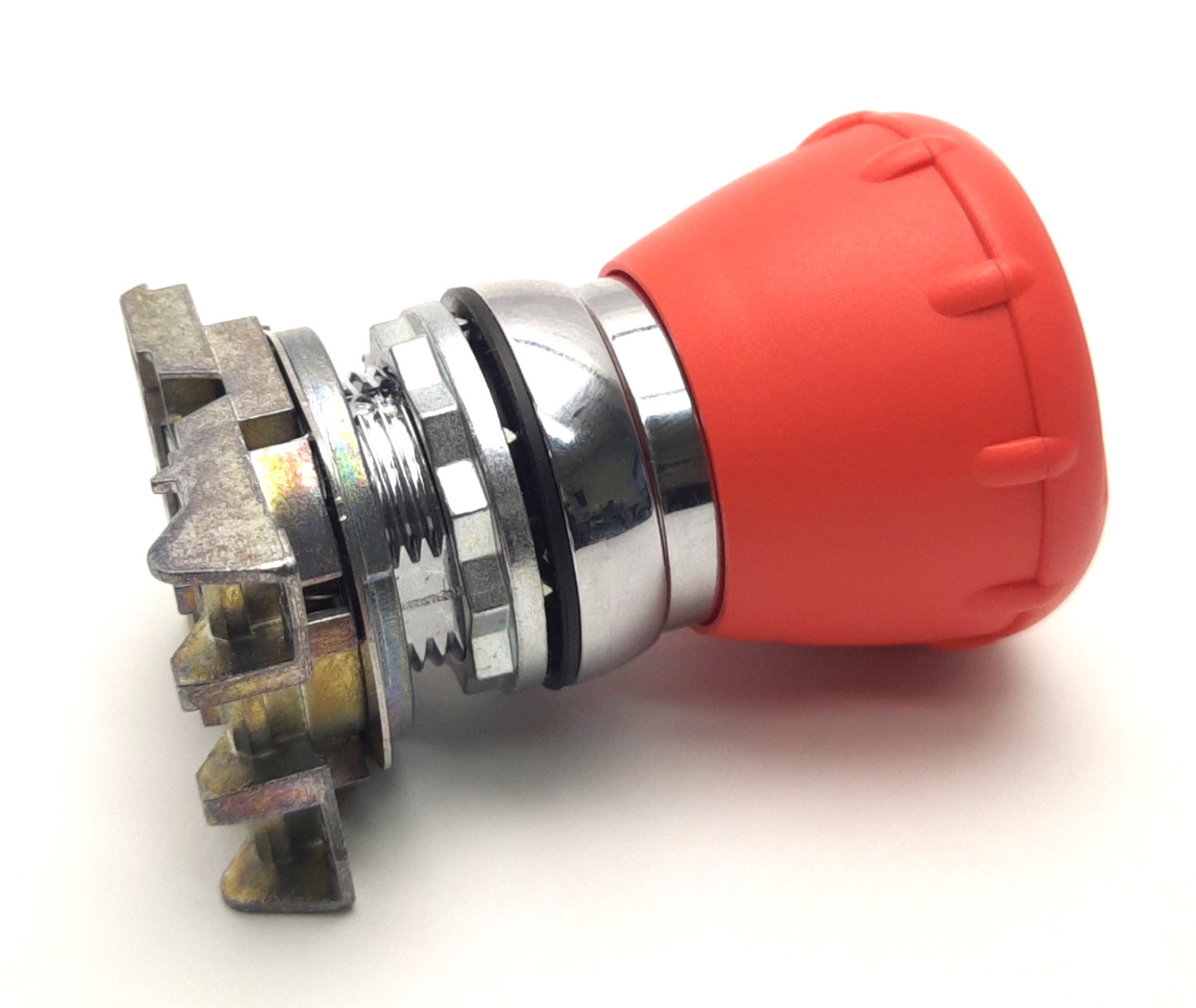 Used Allen Bradley 800FM-MT44 Twist-To Release Pushbutton Mushroom E-Stop, 40mm