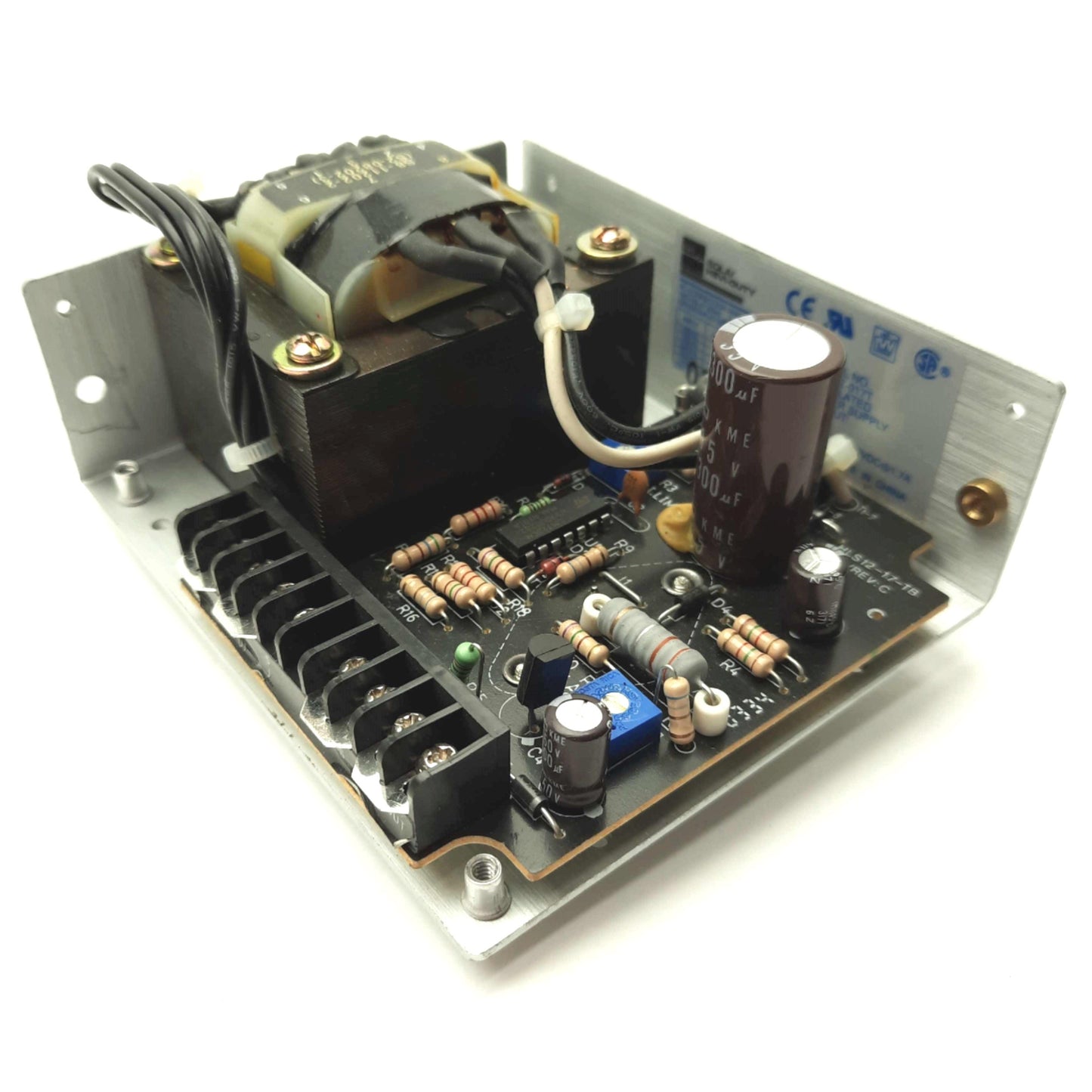 Used SOLA SLS-12-017T Power Supply 12VDC 1.7A 22.5W 4 13/16 x 4 x 2 5/8" 120/240VAC